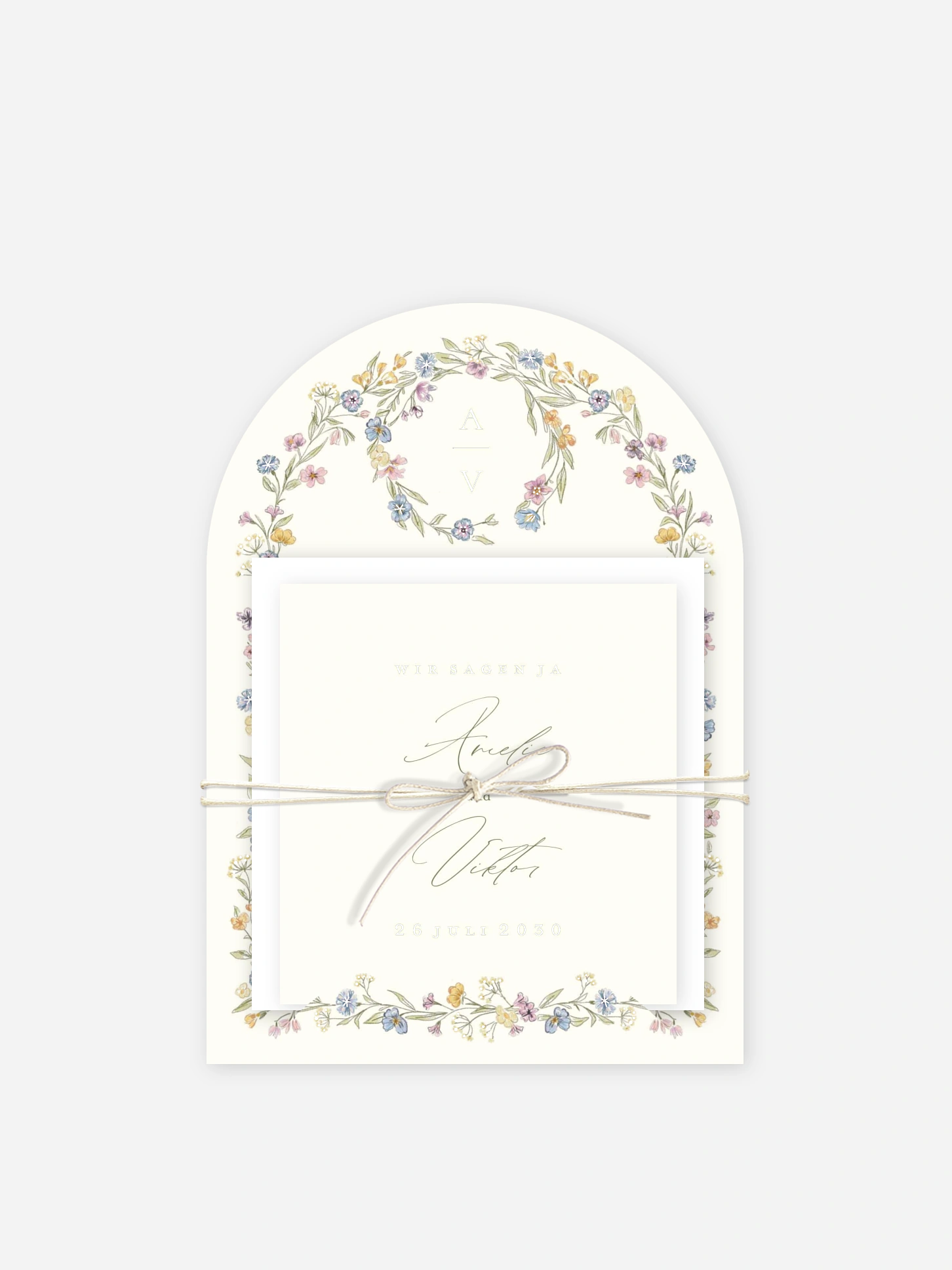 Hochzeitseinladung Floral Arch