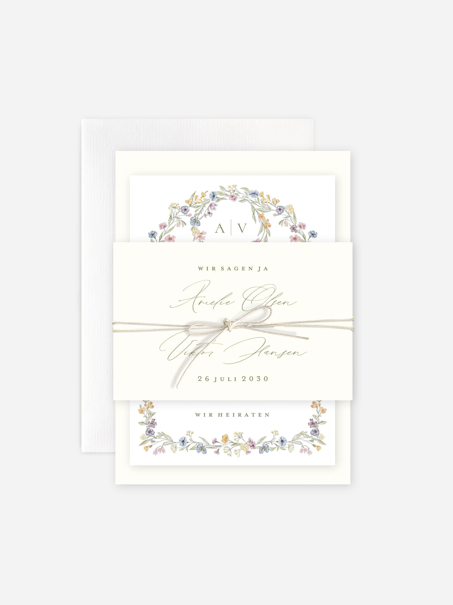Hochzeitseinladung Floral Arch