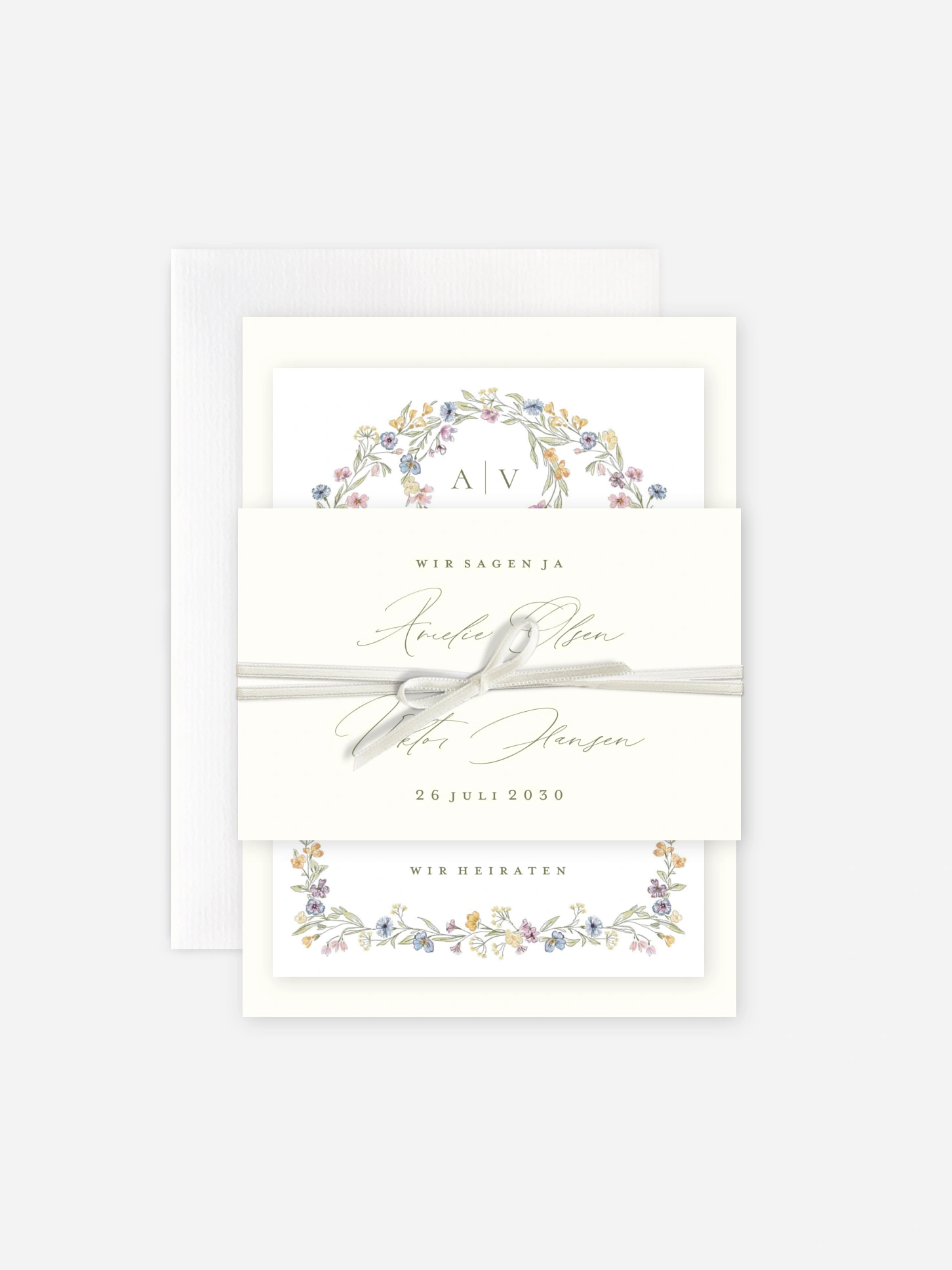 Hochzeitseinladung Floral Arch