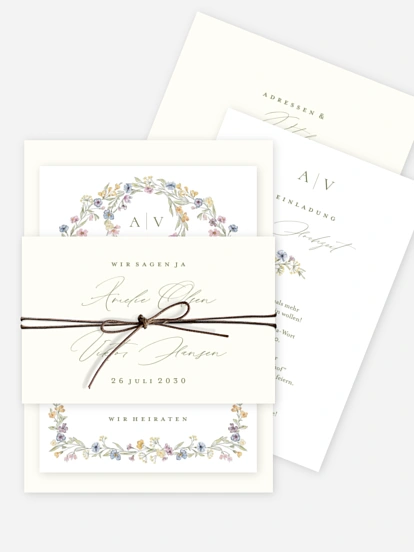 Hochzeitseinladung Floral Arch