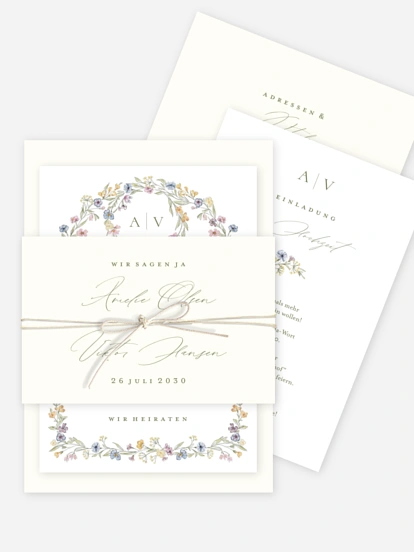 Hochzeitseinladung Floral Arch