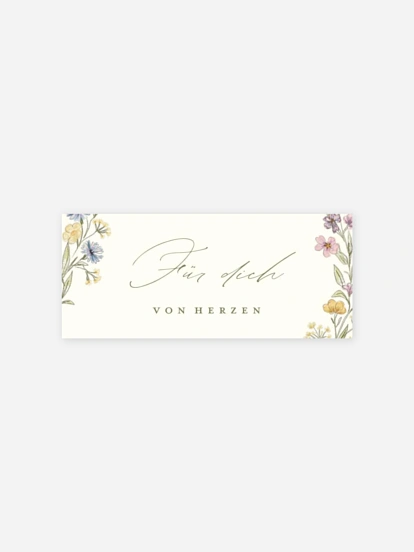 Geschenkaufkleber Hochzeit Floral Arch