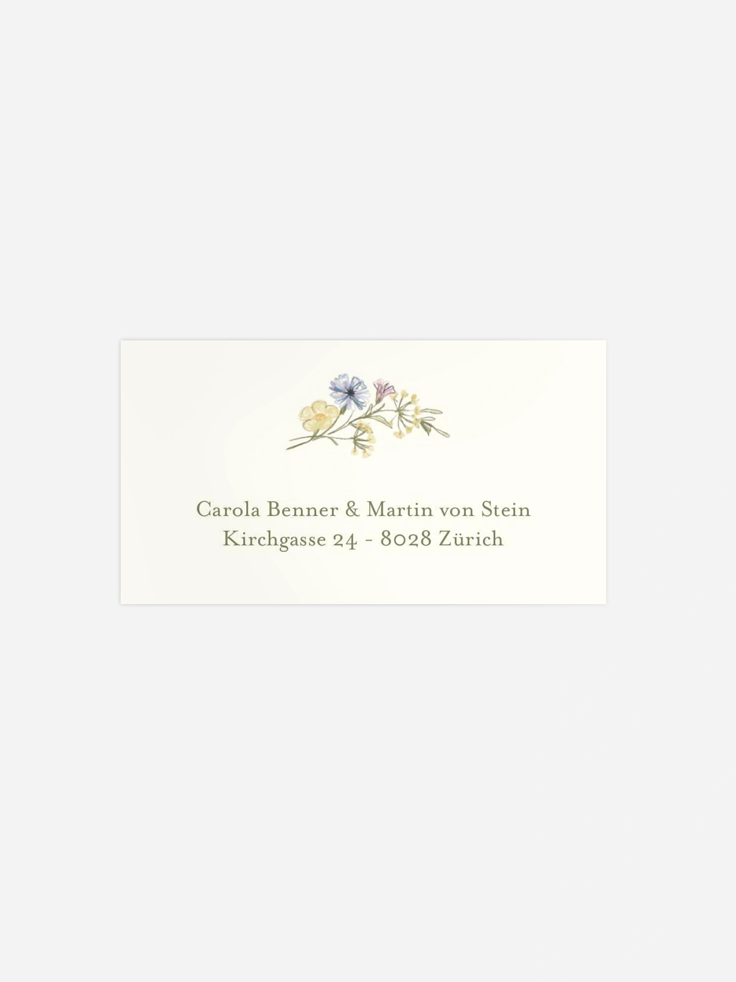 Empfängeraufkleber Hochzeit Floral Arch