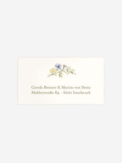 Empfängeraufkleber Hochzeit Floral Arch
