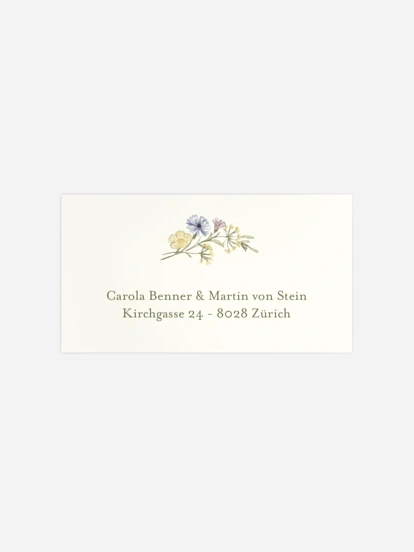 Empfängeraufkleber Hochzeit Floral Arch