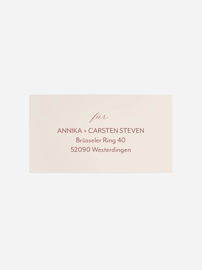 Empfängeraufkleber Hochzeit Hortensienliebe