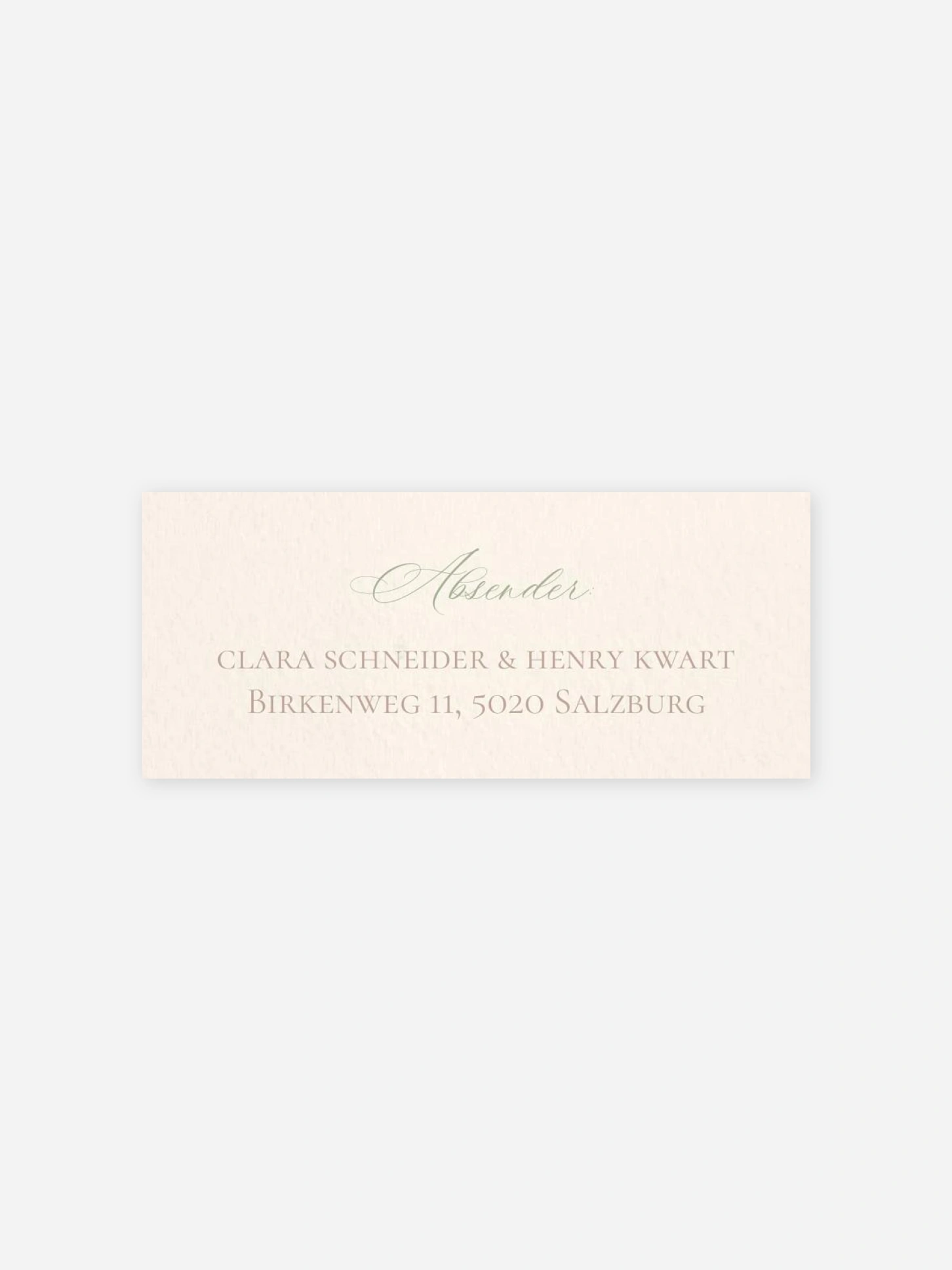 Absenderaufkleber Hochzeit Wild Blossom