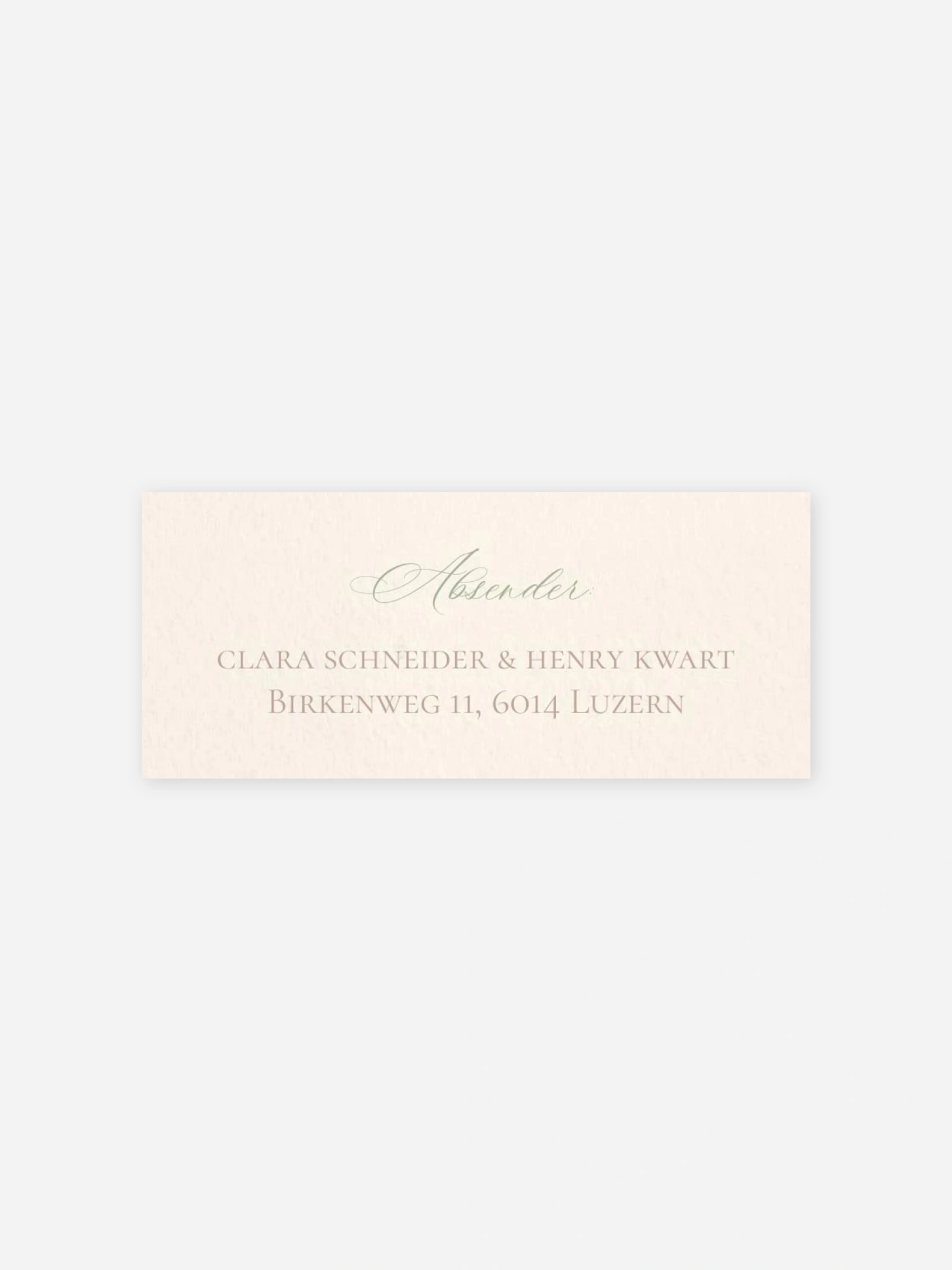 Absenderaufkleber Hochzeit Wild Blossom