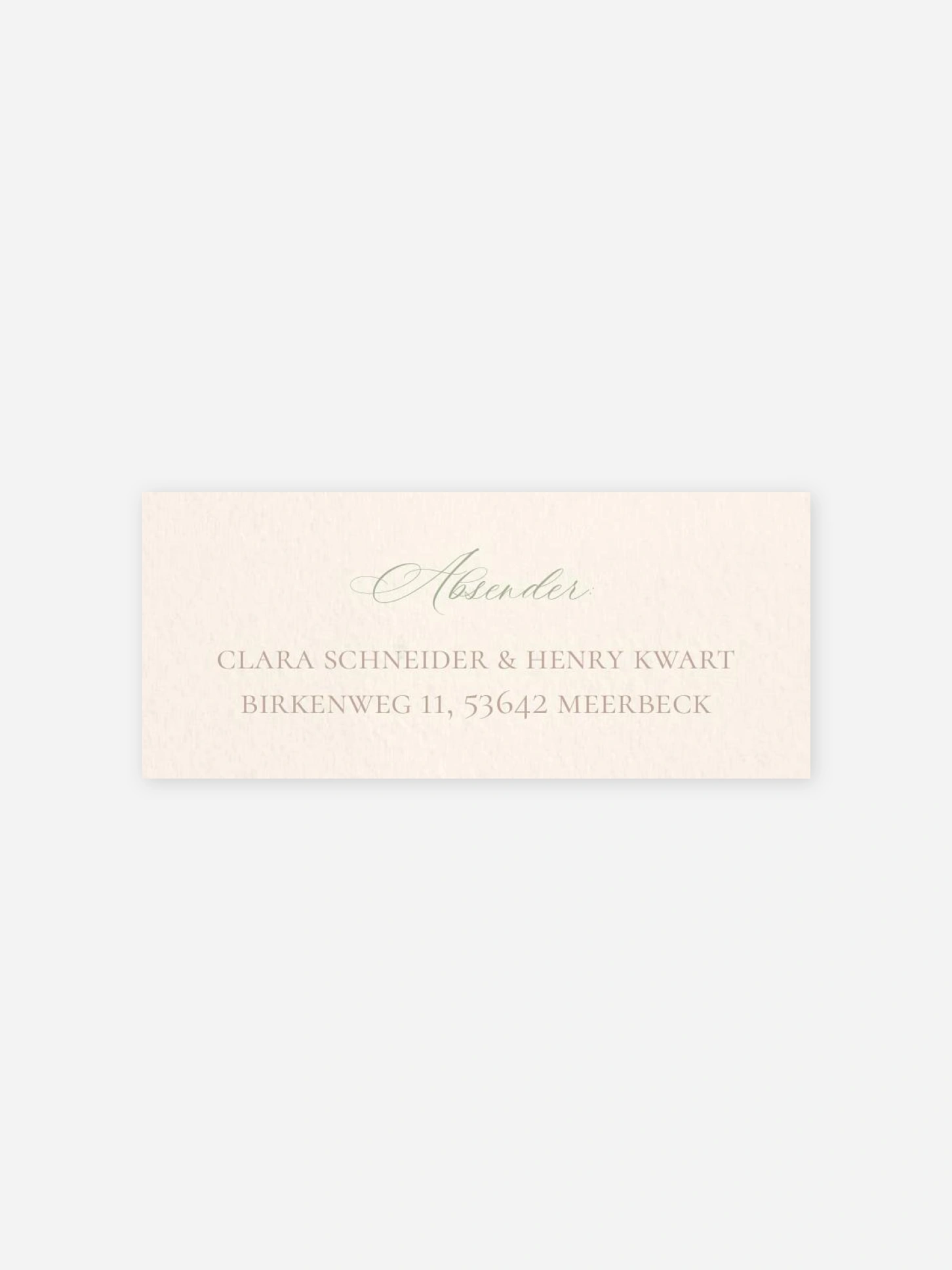 Absenderaufkleber Hochzeit Wild Blossom
