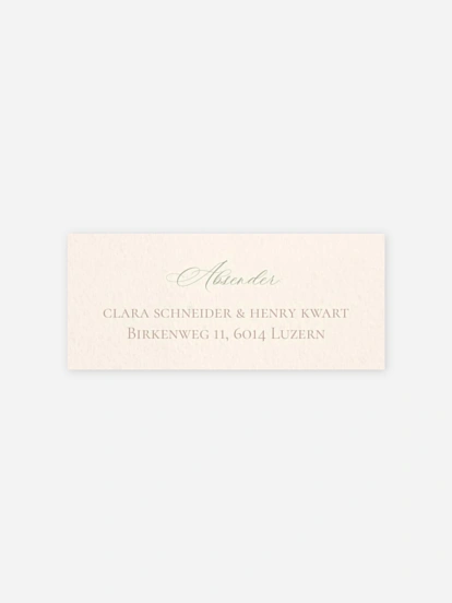 Absenderaufkleber Hochzeit Wild Blossom