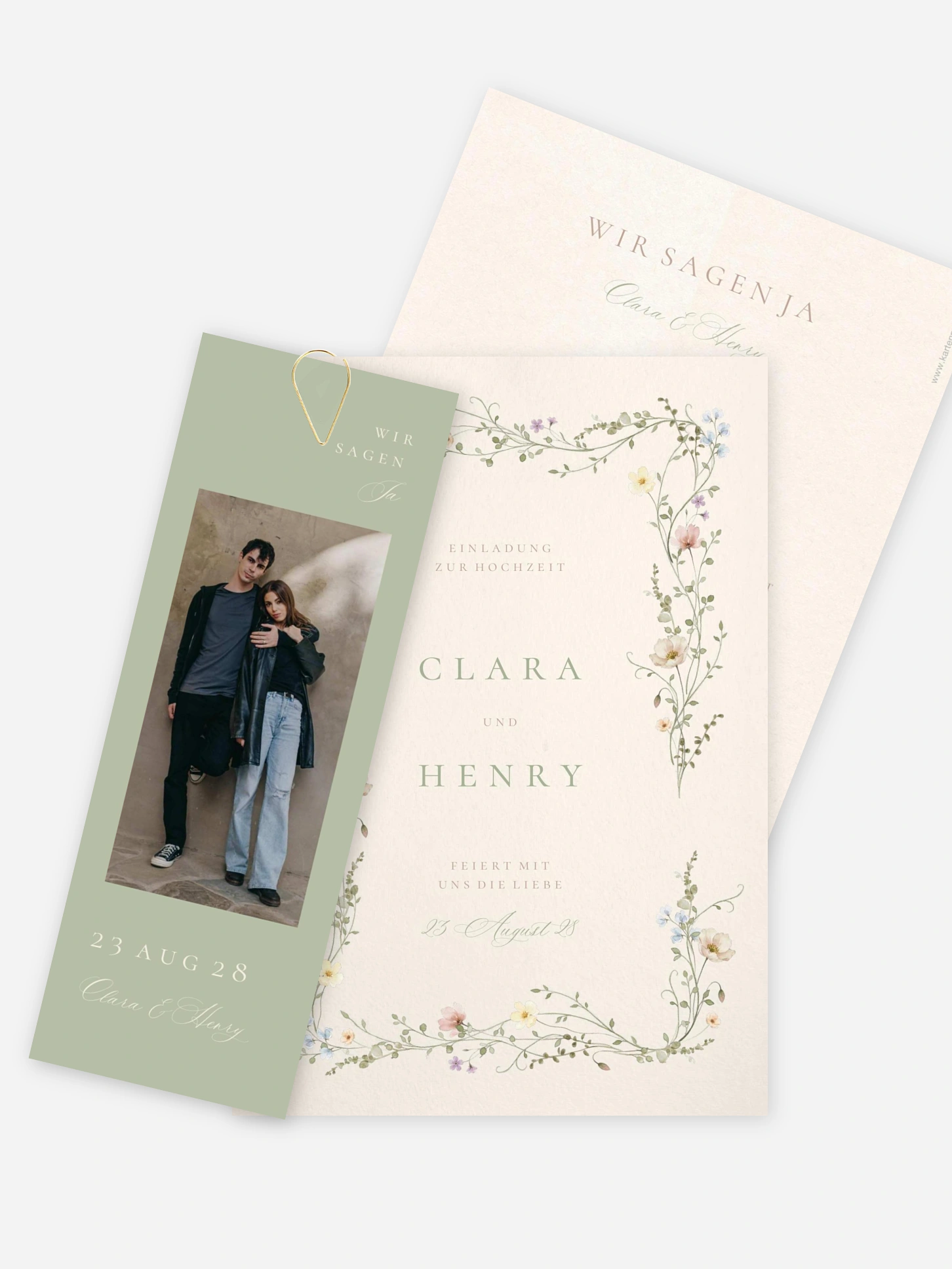 Hochzeitseinladung Wild Blossom