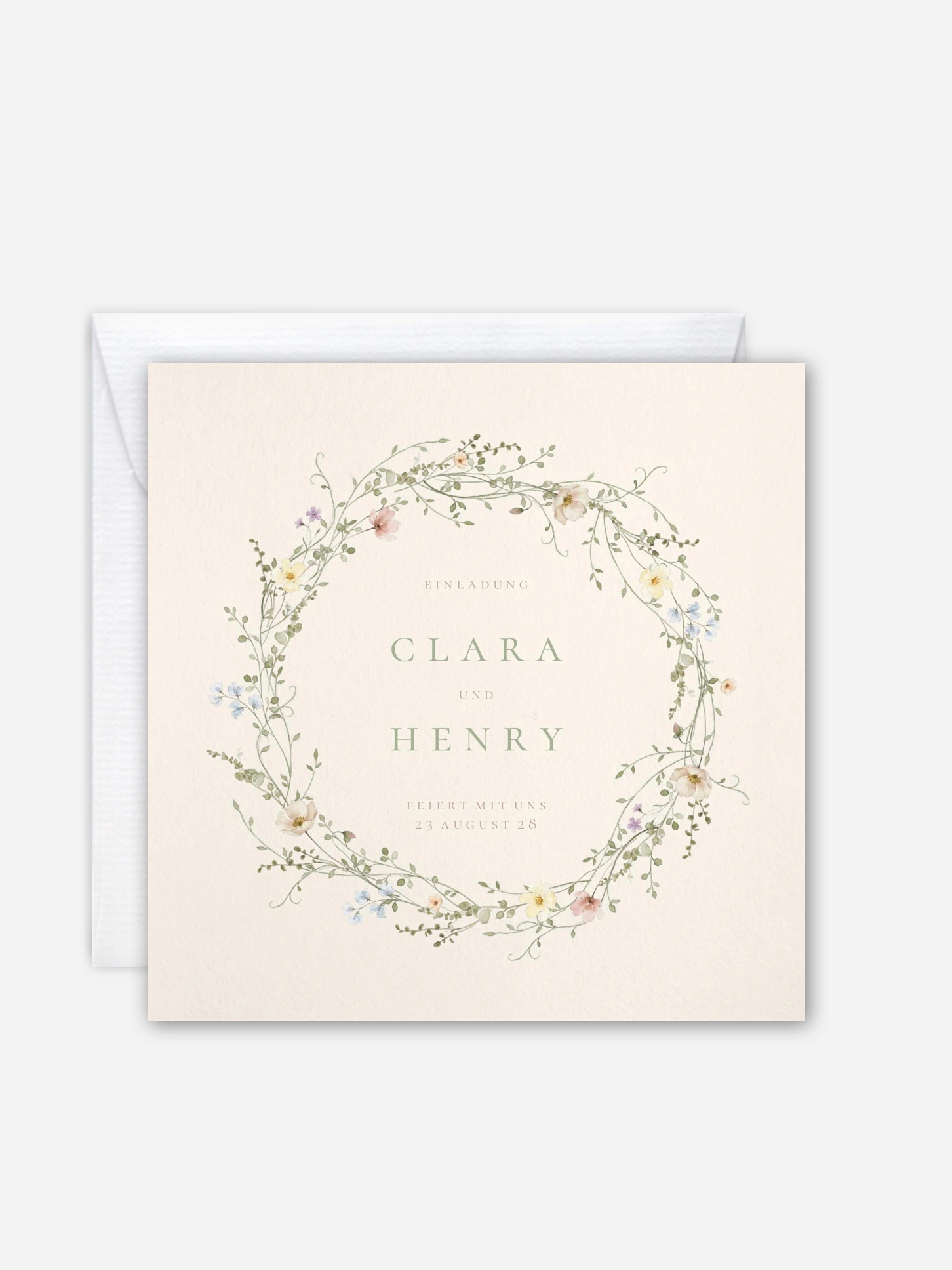 Hochzeitseinladung Wild Blossom