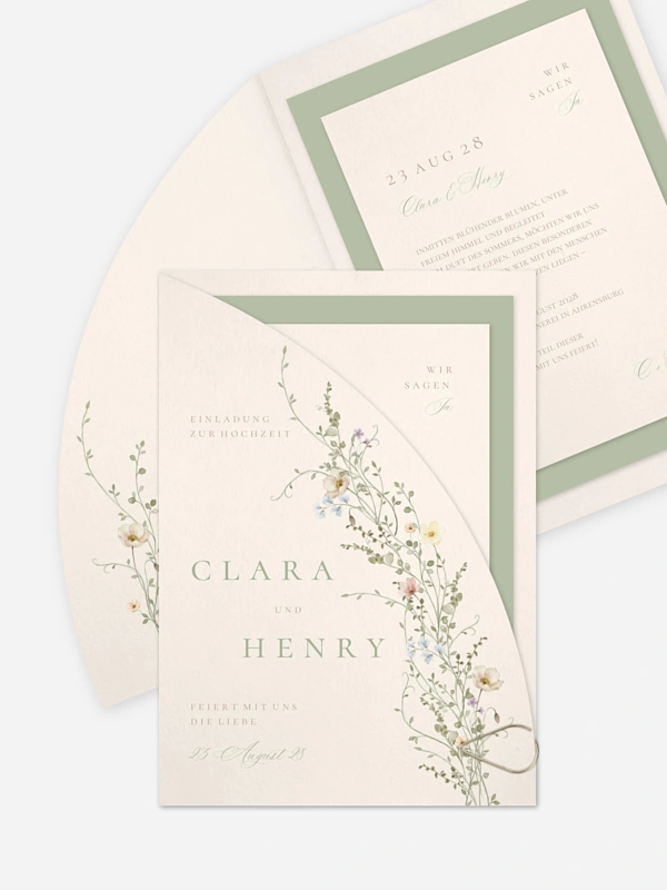 Hochzeitseinladung Wild Blossom