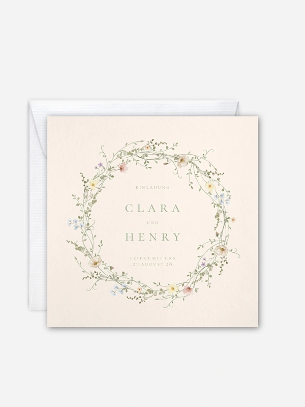 Hochzeitseinladung Wild Blossom