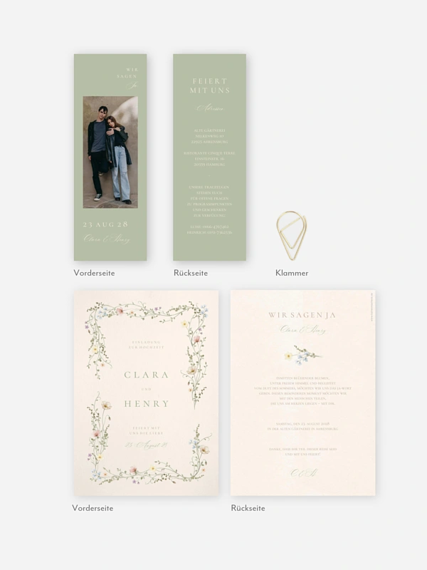 Hochzeitseinladung Wild Blossom