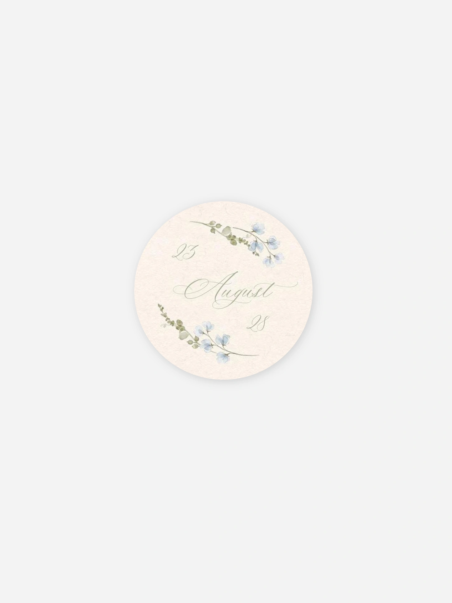 Geschenkaufkleber Hochzeit Wild Blossom