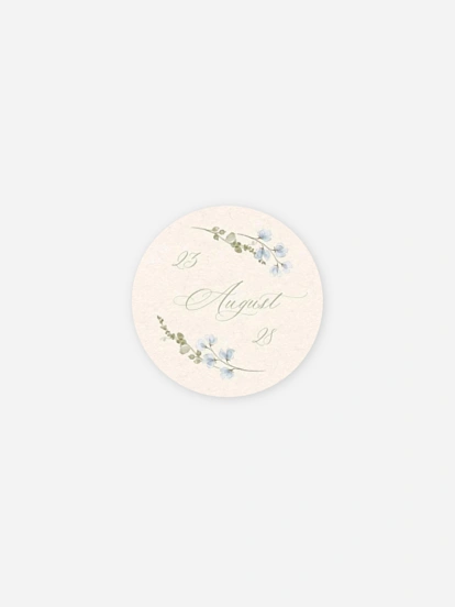 Geschenkaufkleber Hochzeit Wild Blossom