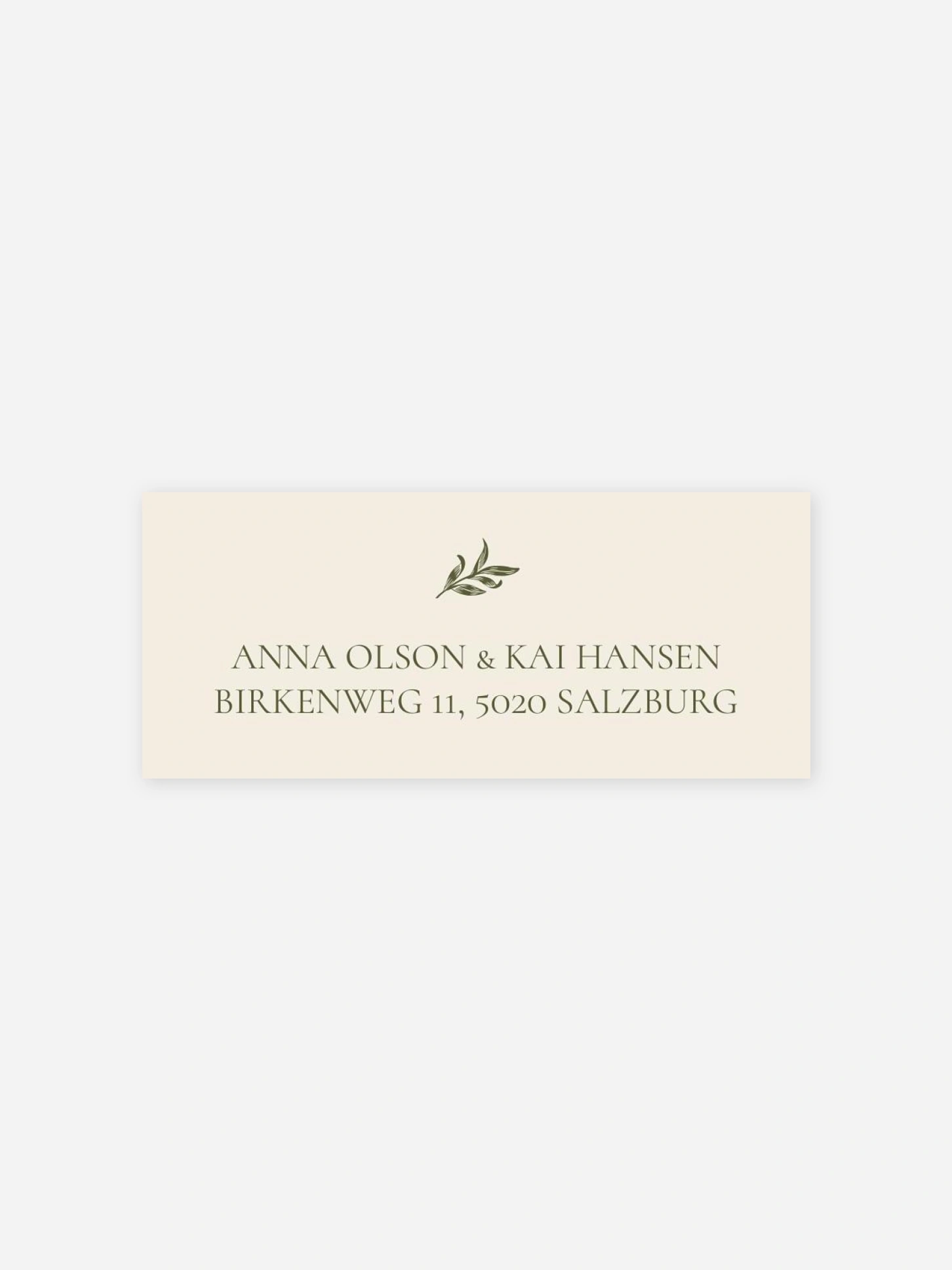 Absenderaufkleber Hochzeit Willow Bough