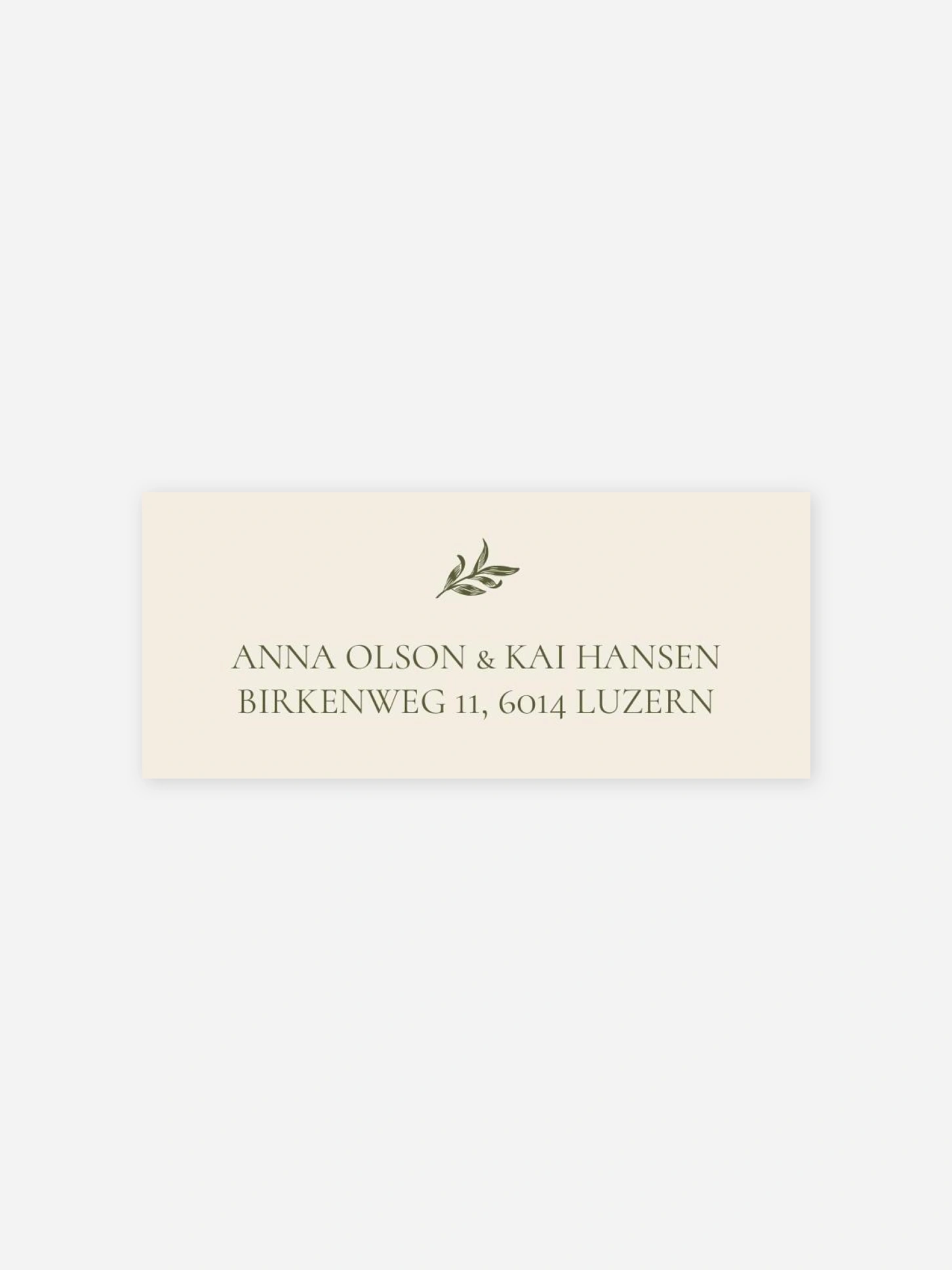 Absenderaufkleber Hochzeit Willow Bough