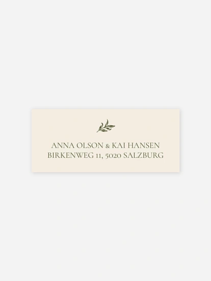 Absenderaufkleber Hochzeit Willow Bough