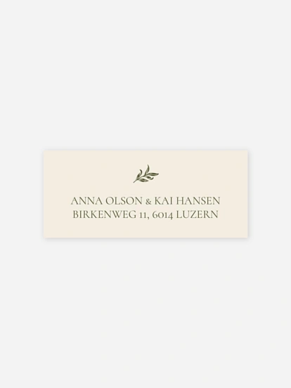 Absenderaufkleber Hochzeit Willow Bough