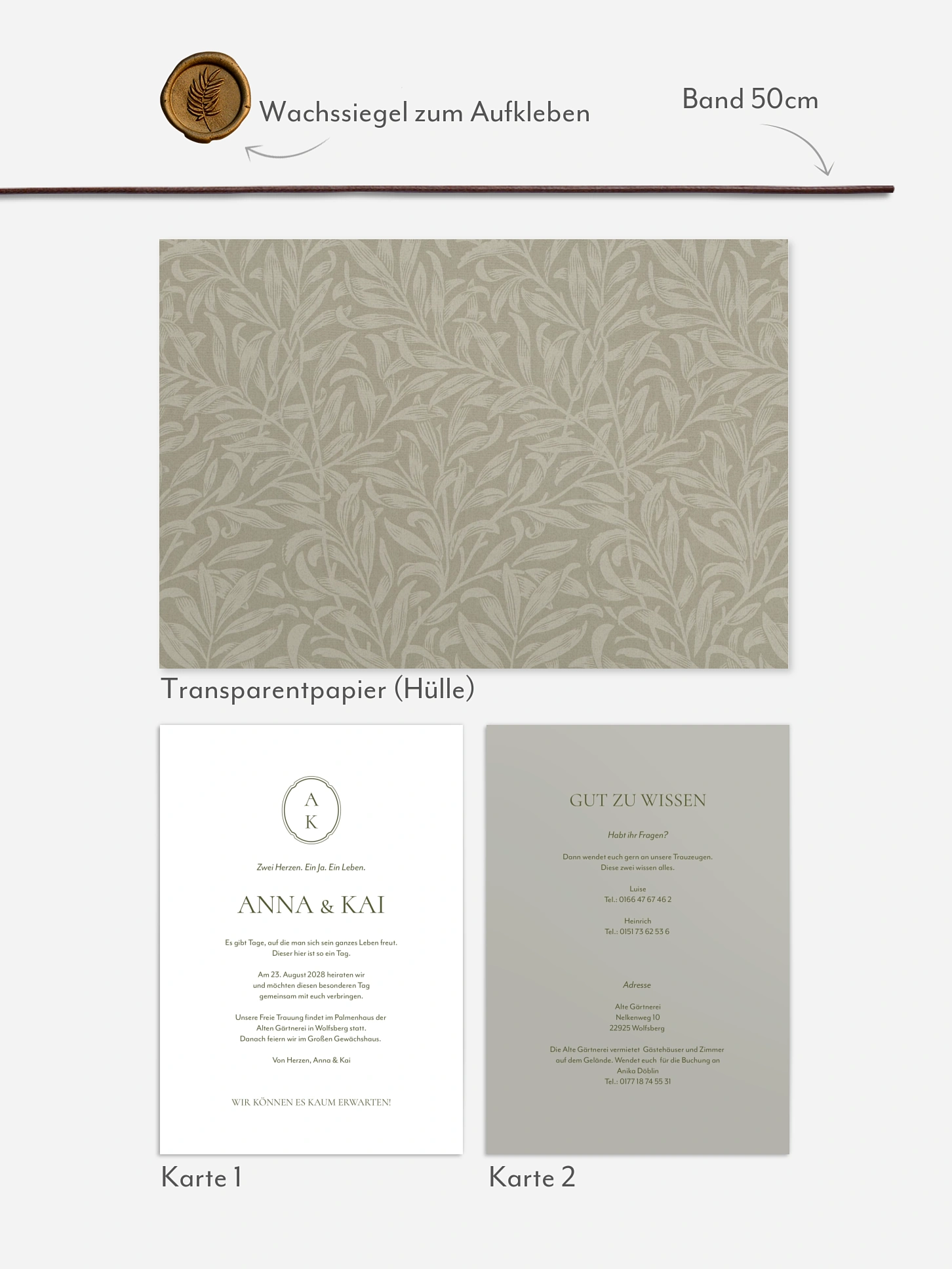 Hochzeitseinladung Willow Bough