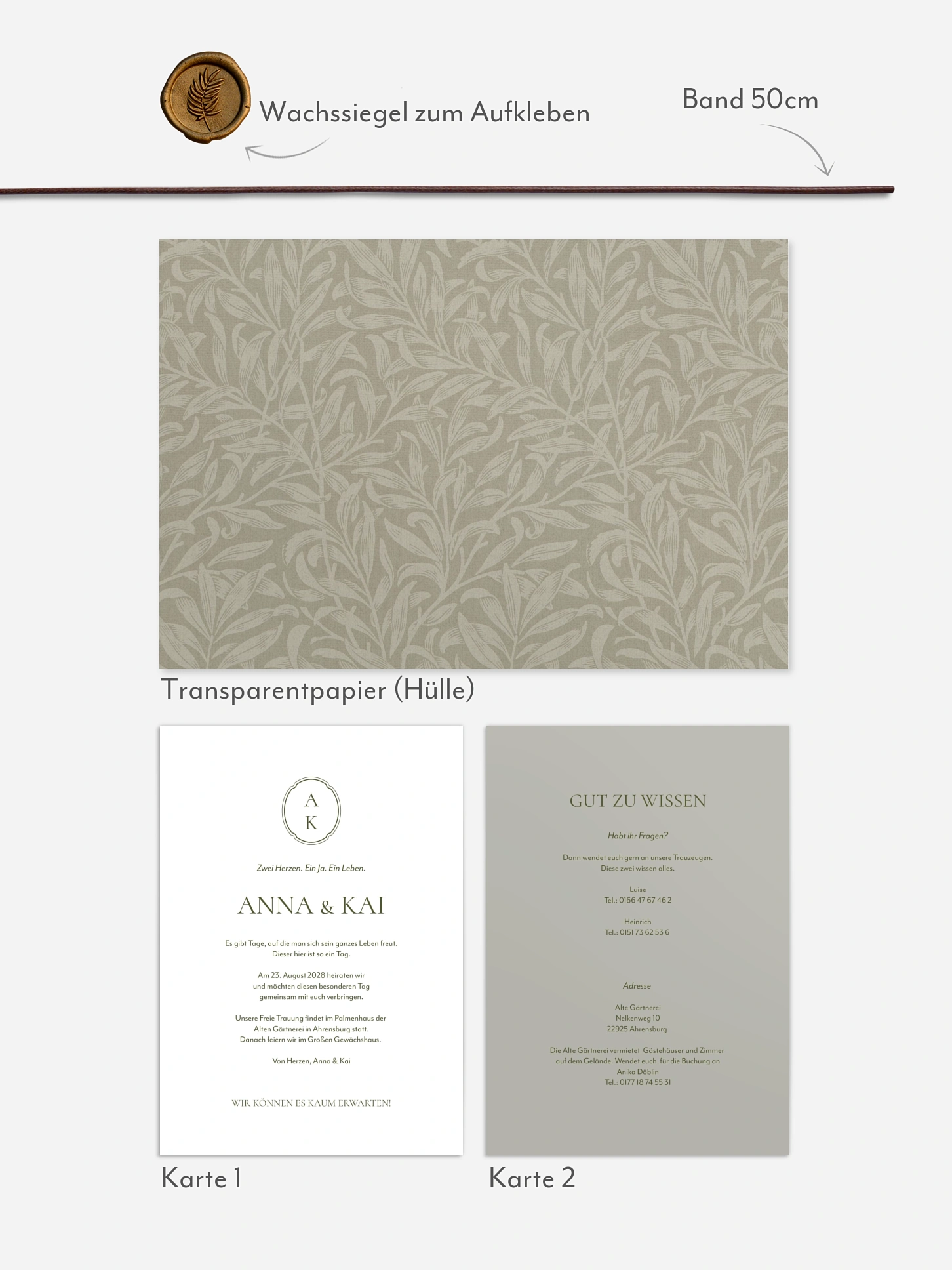 Hochzeitseinladung Willow Bough