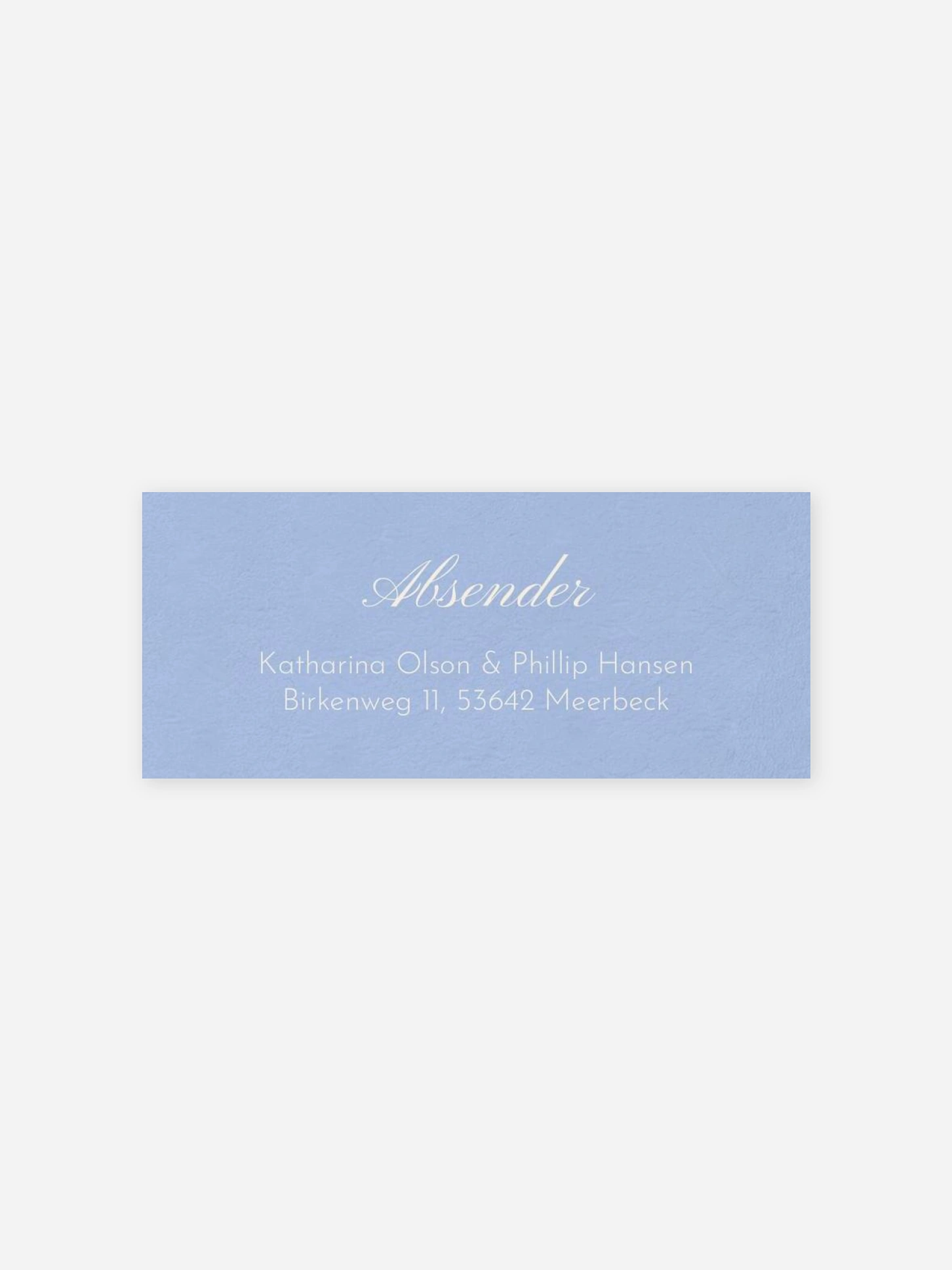 Absenderaufkleber Hochzeit Vintage Oval