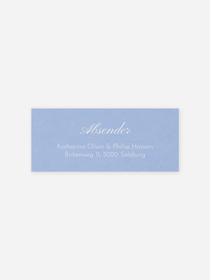 Absenderaufkleber Hochzeit Vintage Oval