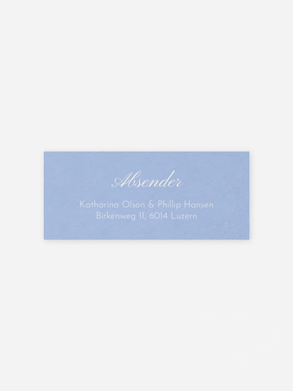 Absenderaufkleber Hochzeit Vintage Oval