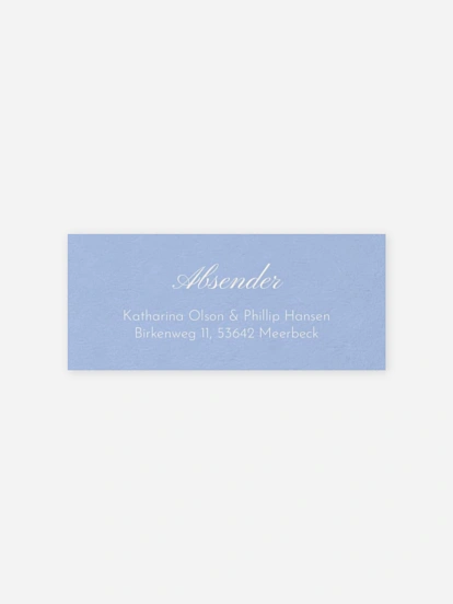 Absenderaufkleber Hochzeit Vintage Oval