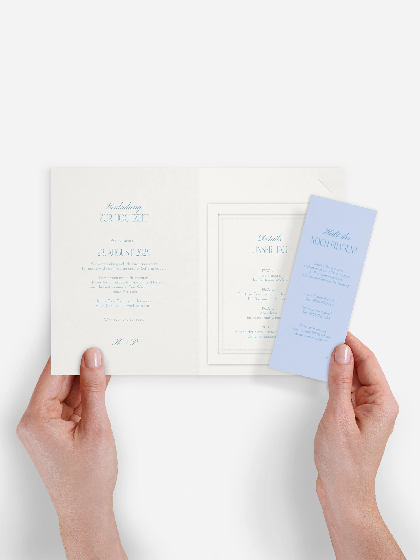 Hochzeitseinladung Vintage Oval