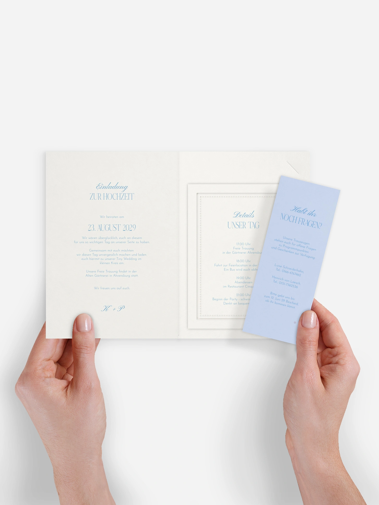 Hochzeitseinladung Vintage Oval
