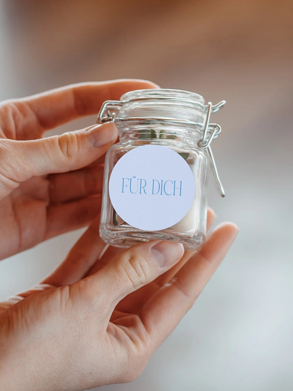 Geschenkaufkleber Hochzeit Vintage Oval