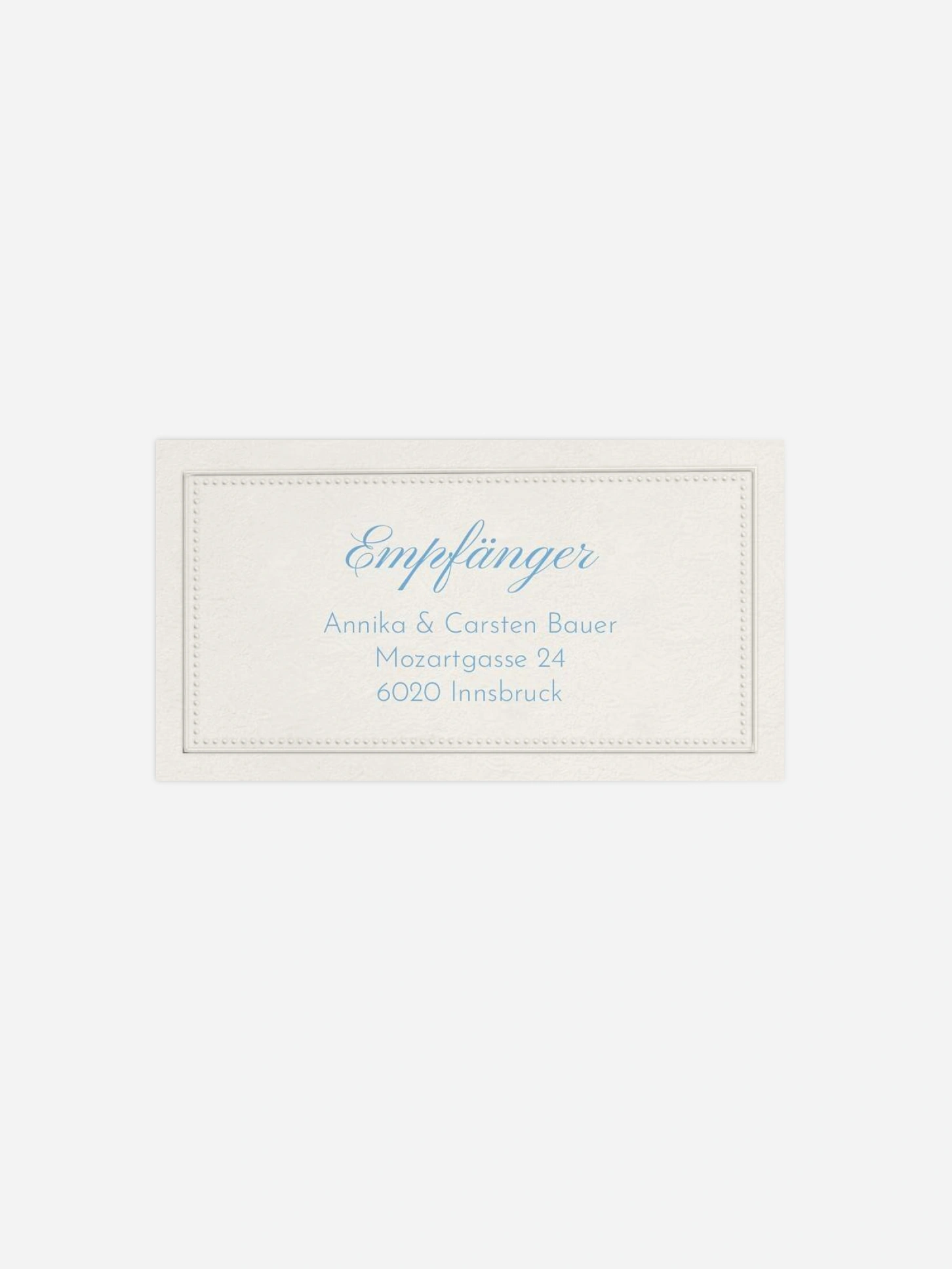 Empfängeraufkleber Hochzeit Vintage Oval