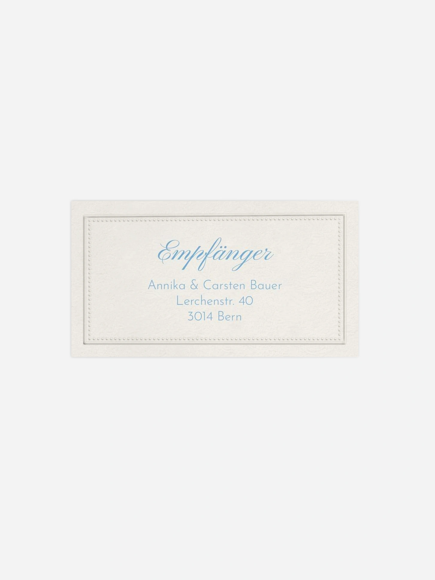 Empfängeraufkleber Hochzeit Vintage Oval