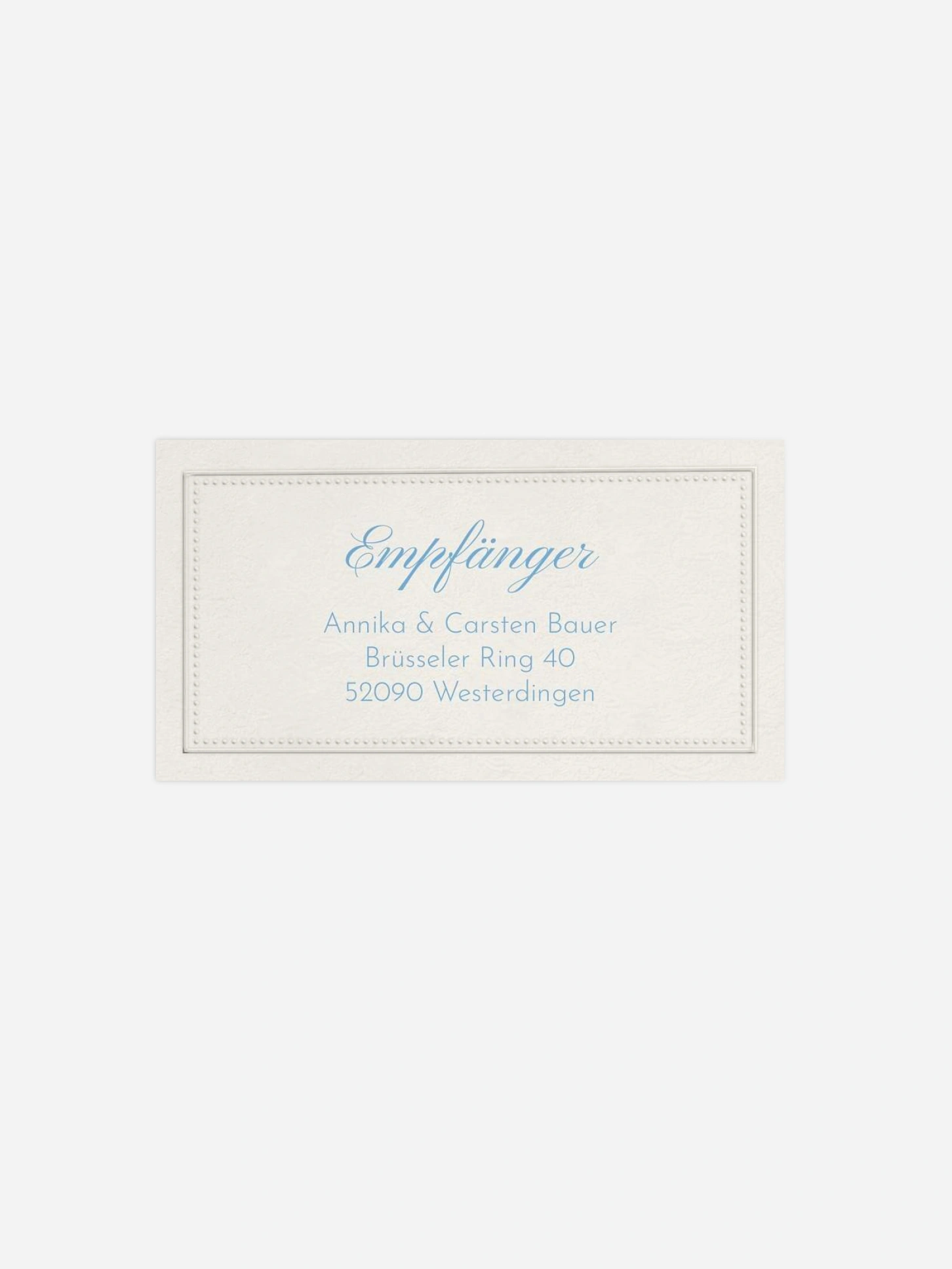 Empfängeraufkleber Hochzeit Vintage Oval