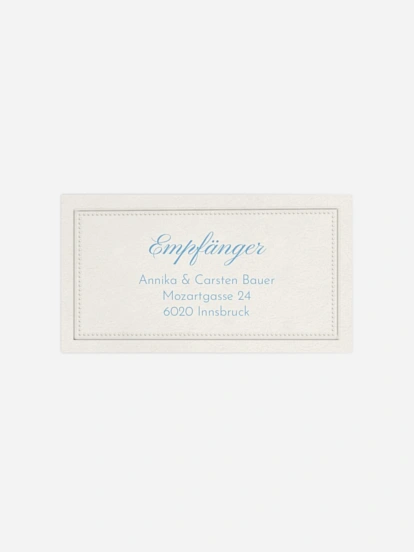 Empfängeraufkleber Hochzeit Vintage Oval