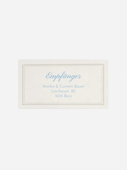 Empfängeraufkleber Hochzeit Vintage Oval