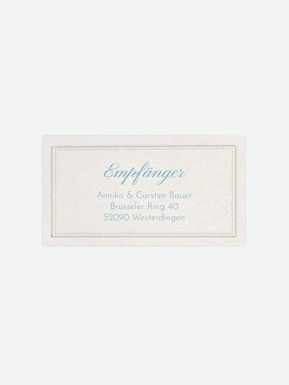 Empfängeraufkleber Hochzeit Vintage Oval