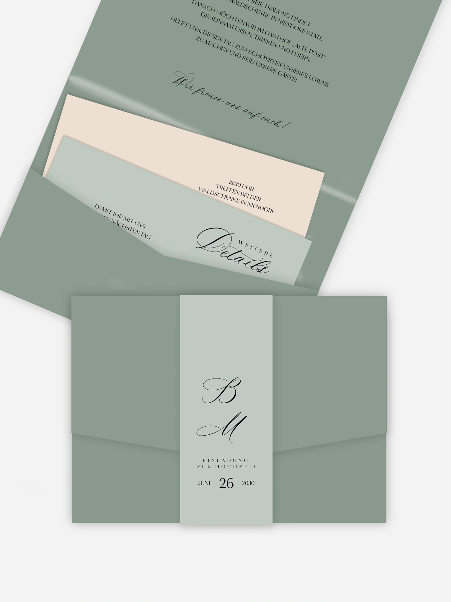 Hochzeitseinladung Colour Match