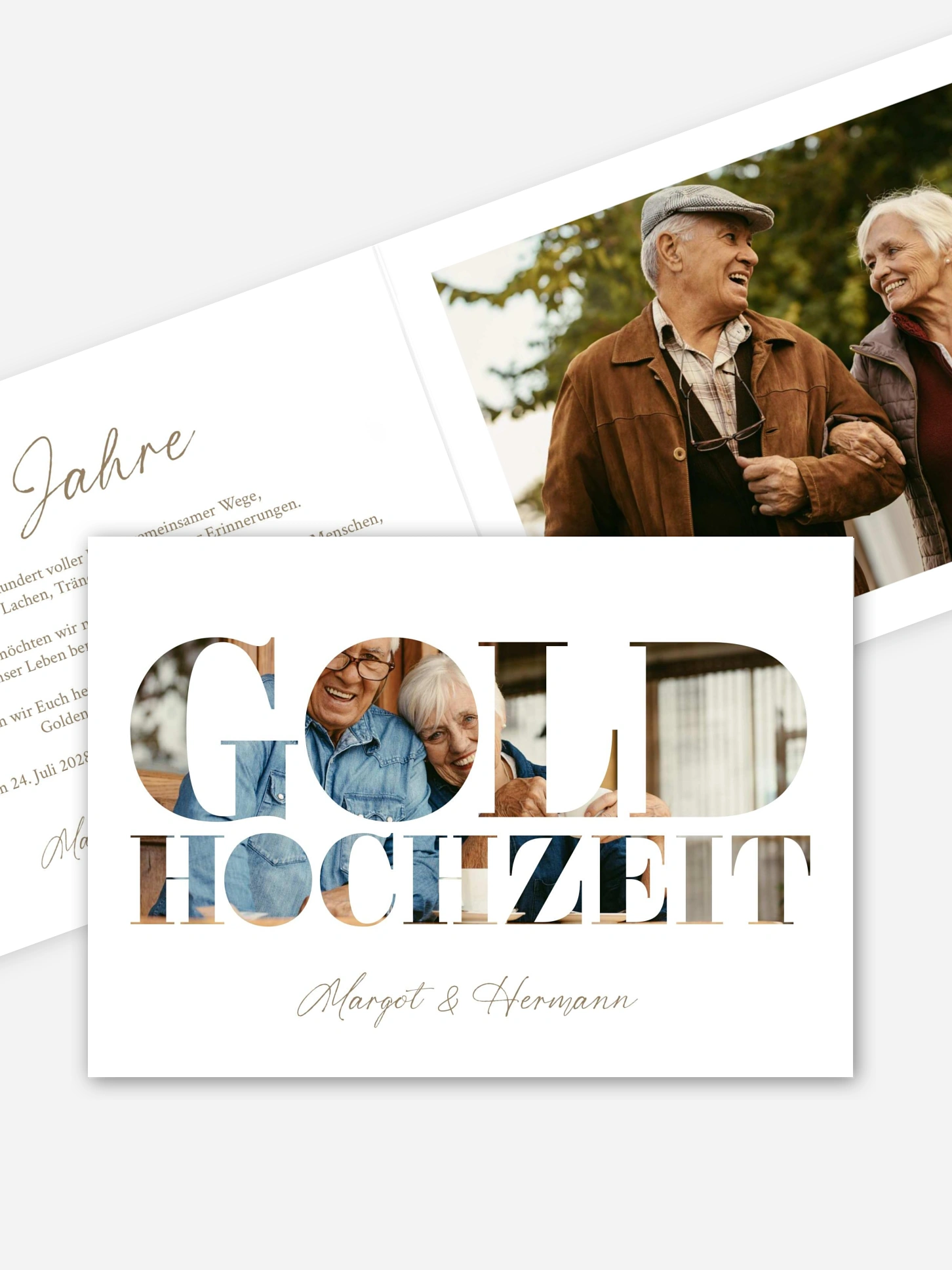 Einladung zur Goldenen Hochzeit Immer Dein