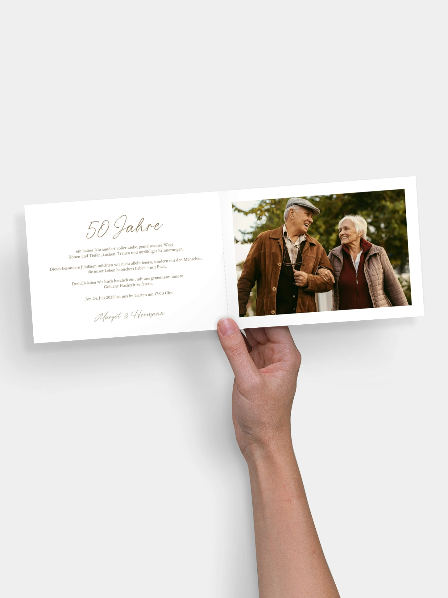Einladung zur Goldenen Hochzeit Immer Dein