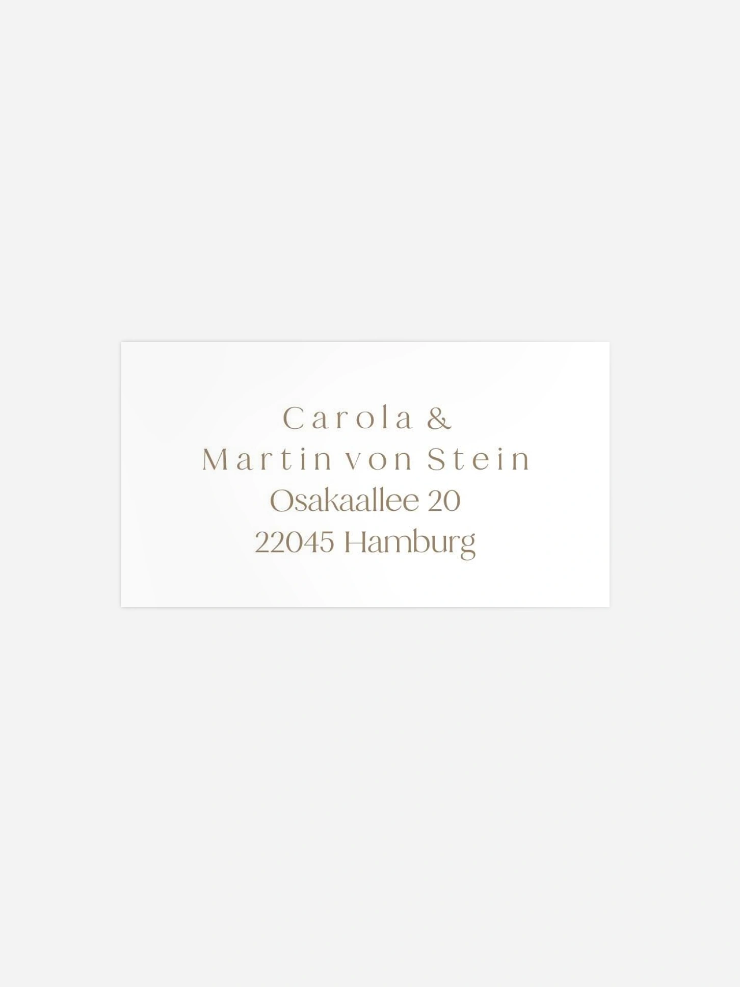 Empfängeraufkleber Silberhochzeit 25 Jahre Wir