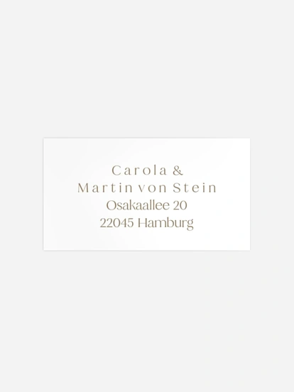 Empfängeraufkleber Silberhochzeit 25 Jahre Wir