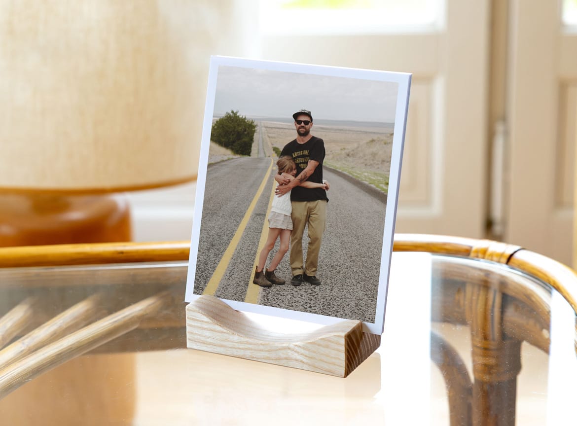 Tirages photo avec support bois