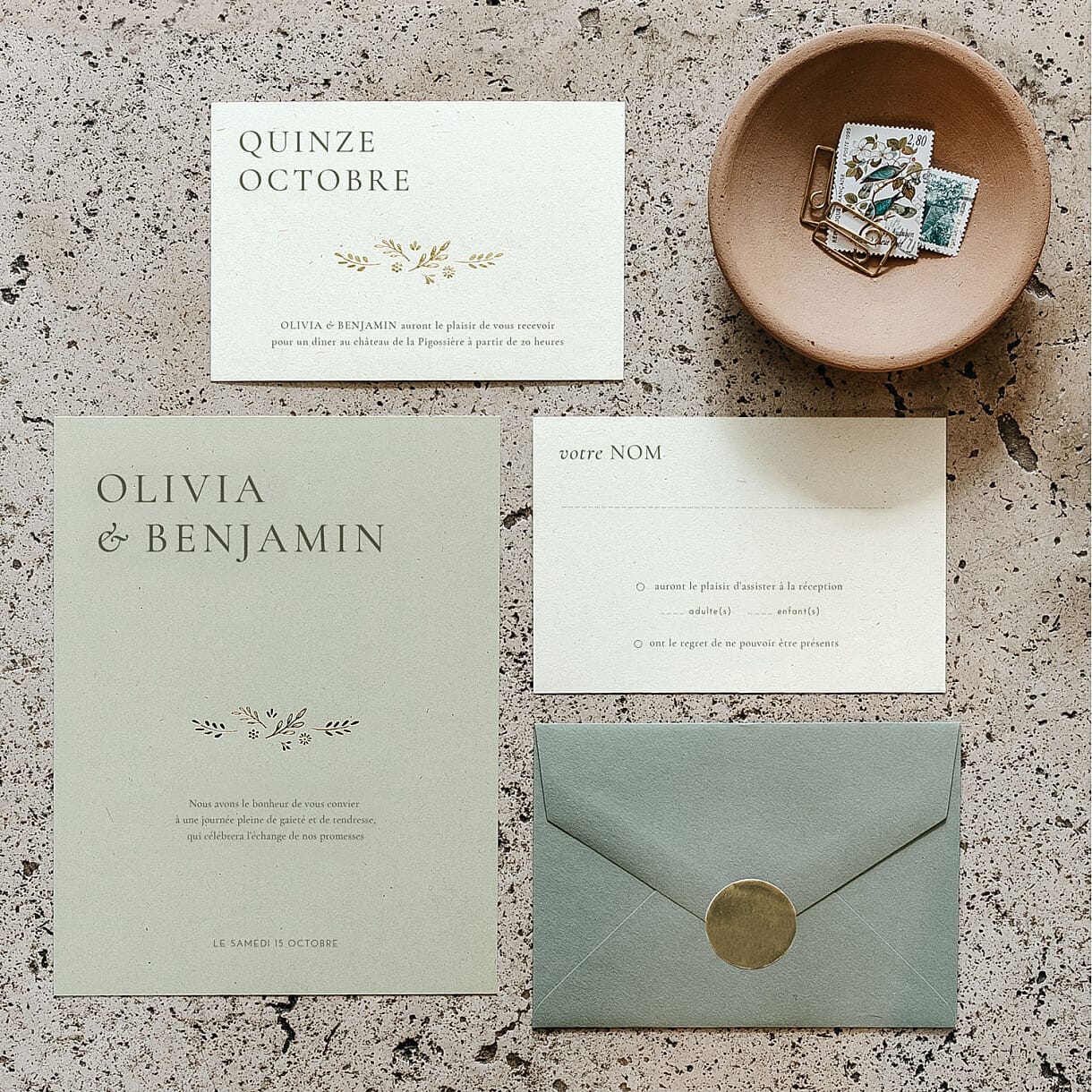 Faire-part de mariage laure de sagazan ii