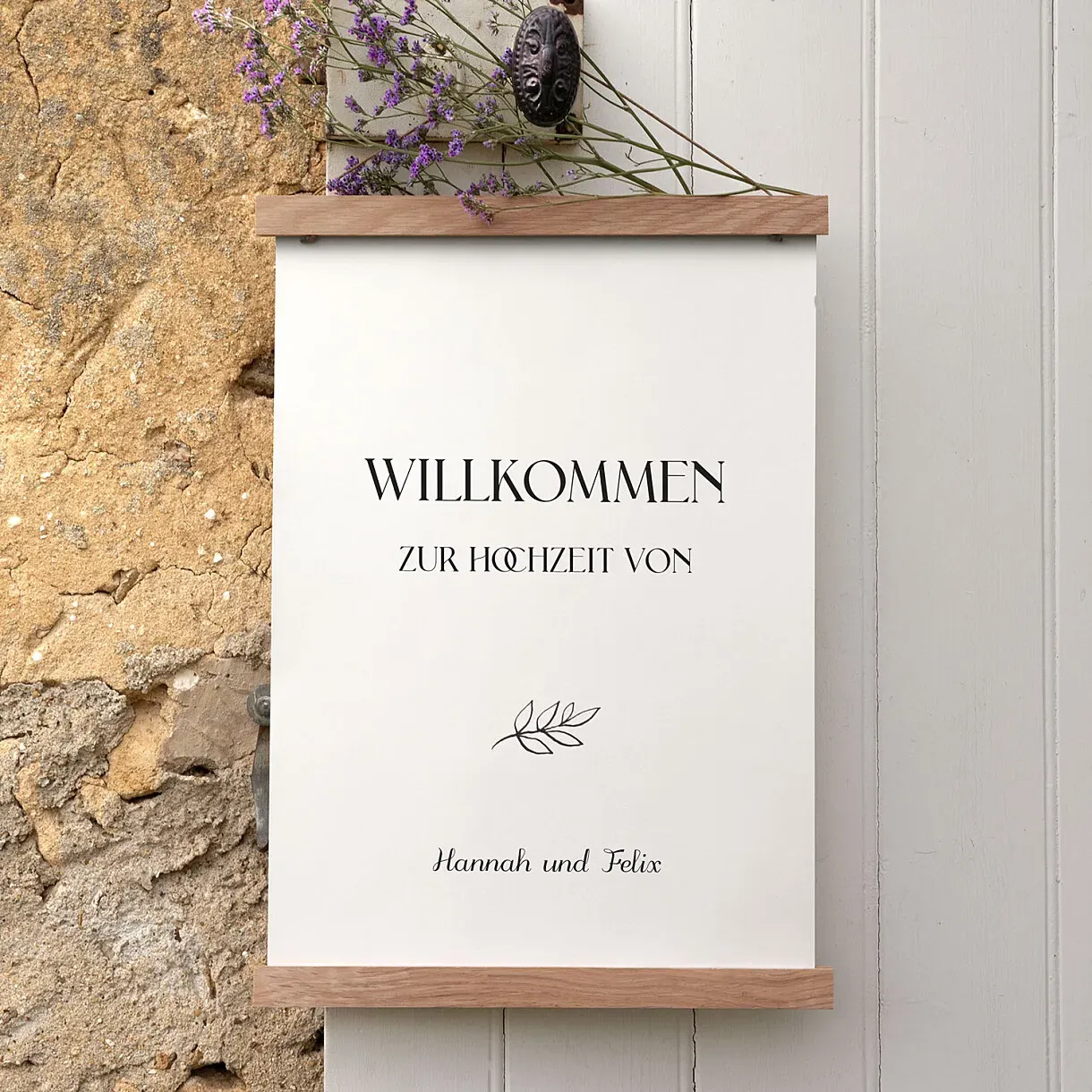 Willkommensschild Baumgeist