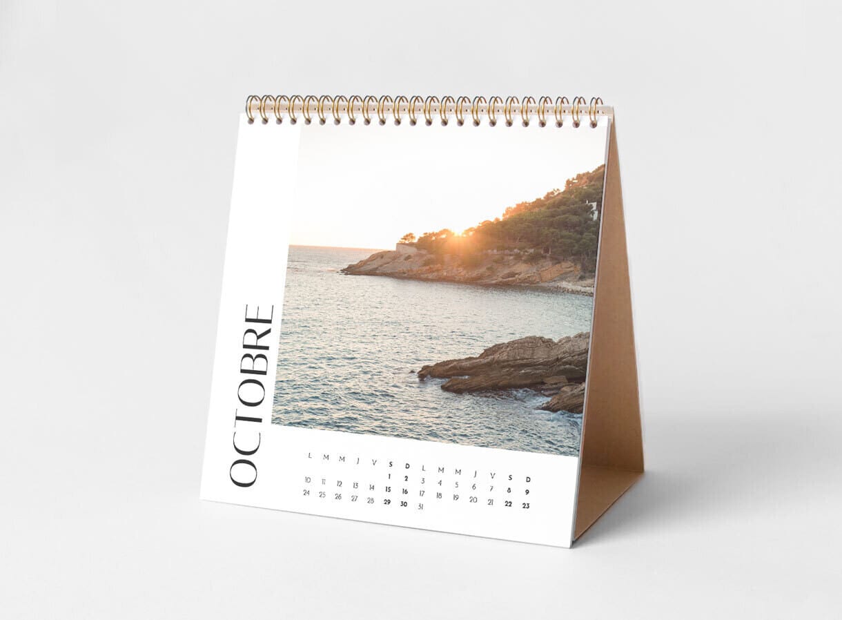 Calendrier chevalet bureau