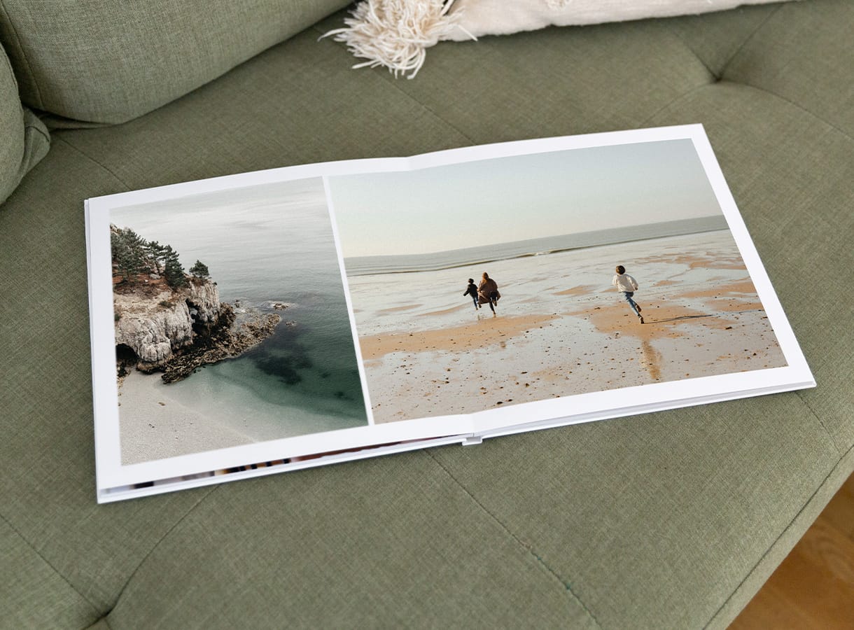 Album photo ouverture à plat